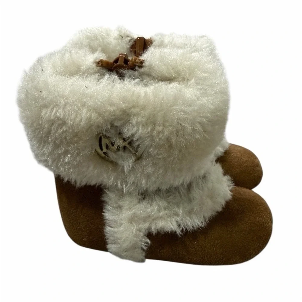 Michael Kors Baby Girl Grace Faux Fur‎ Booties Size 1